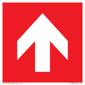 Up arrow (white on red background)